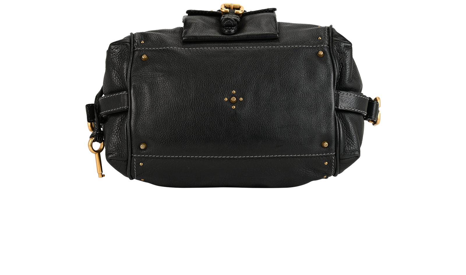 Vintage Paddington Shoulder Bag, &pound;450, Handbags, Black, Leather, Top view